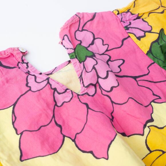 Banjanan Gracia Pink Floral Cotton Dress S - Picture 9 of 10